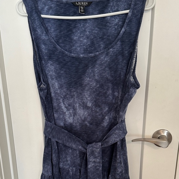 Ralph Lauren Navy Tie-Dye Maxi Dress - Picture 4 of 8